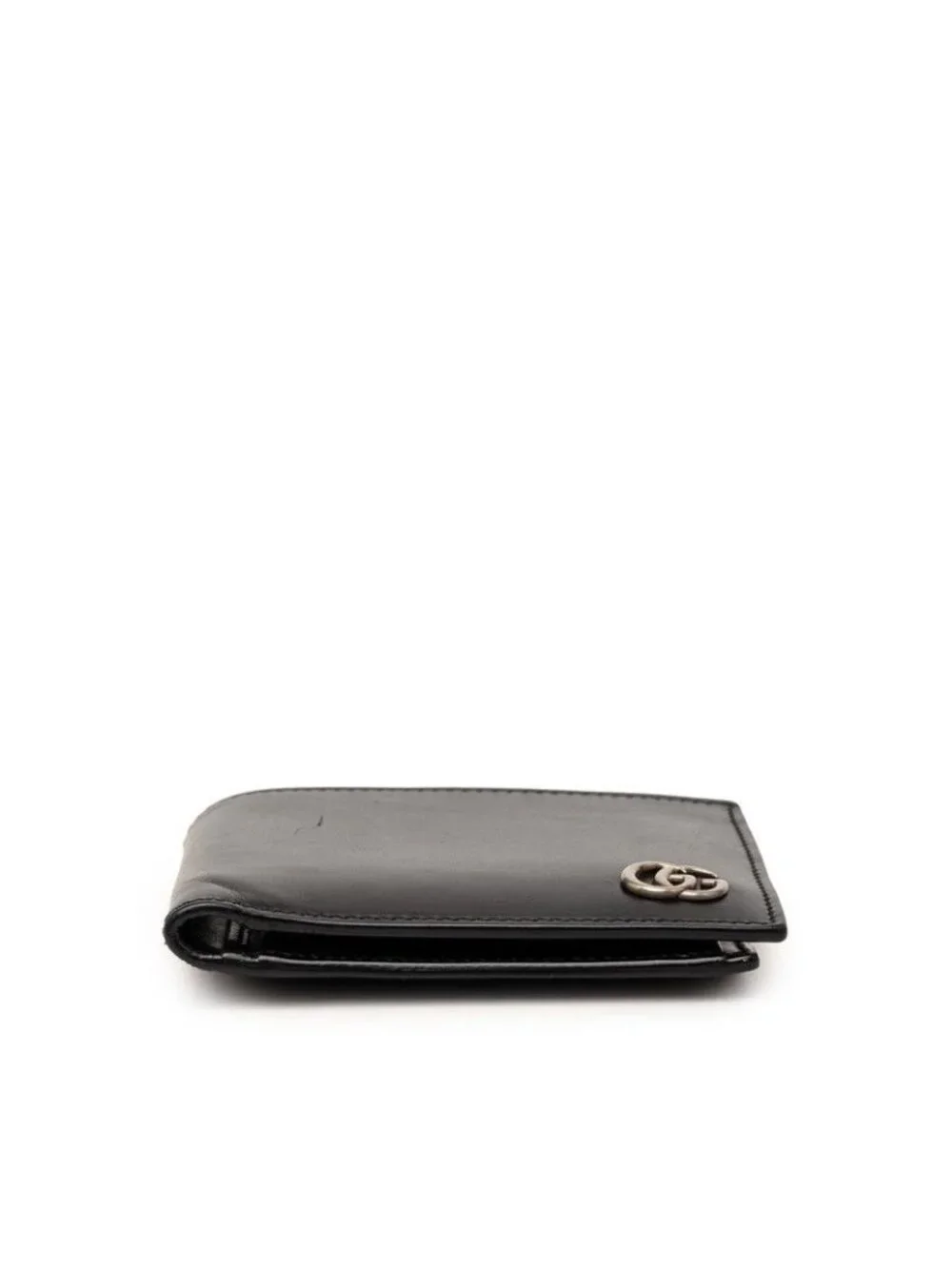 Gucci GG Marmont Bifold Wallet Black Leather